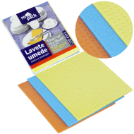 Lavete umede din fibre naturale 16 x 18 cm / set 3 bucati Ropack